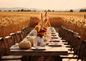 Plates in the paddock, outstanding in it's own field